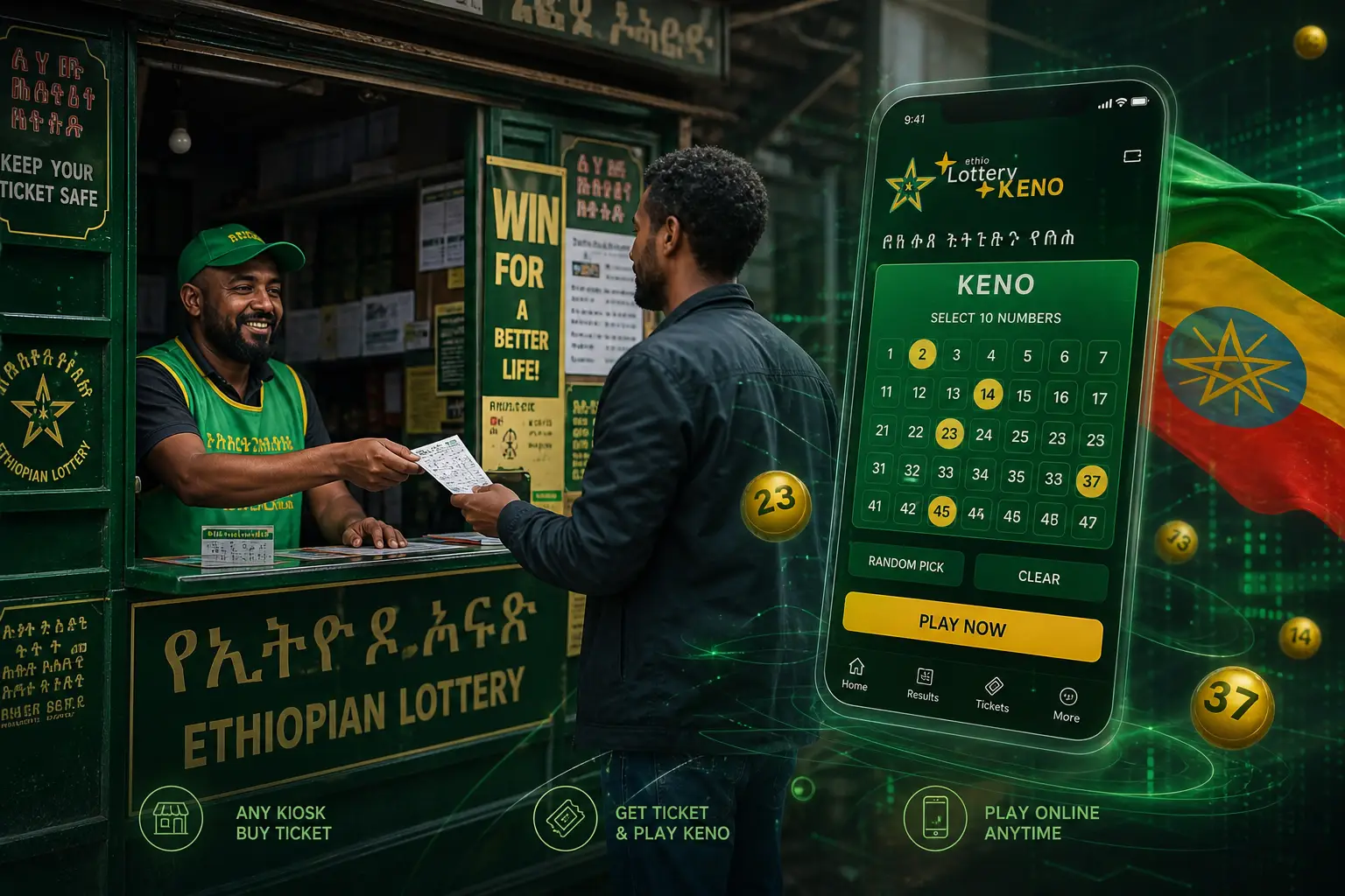 Ethiopian Lottery Keno in Ethiopia
