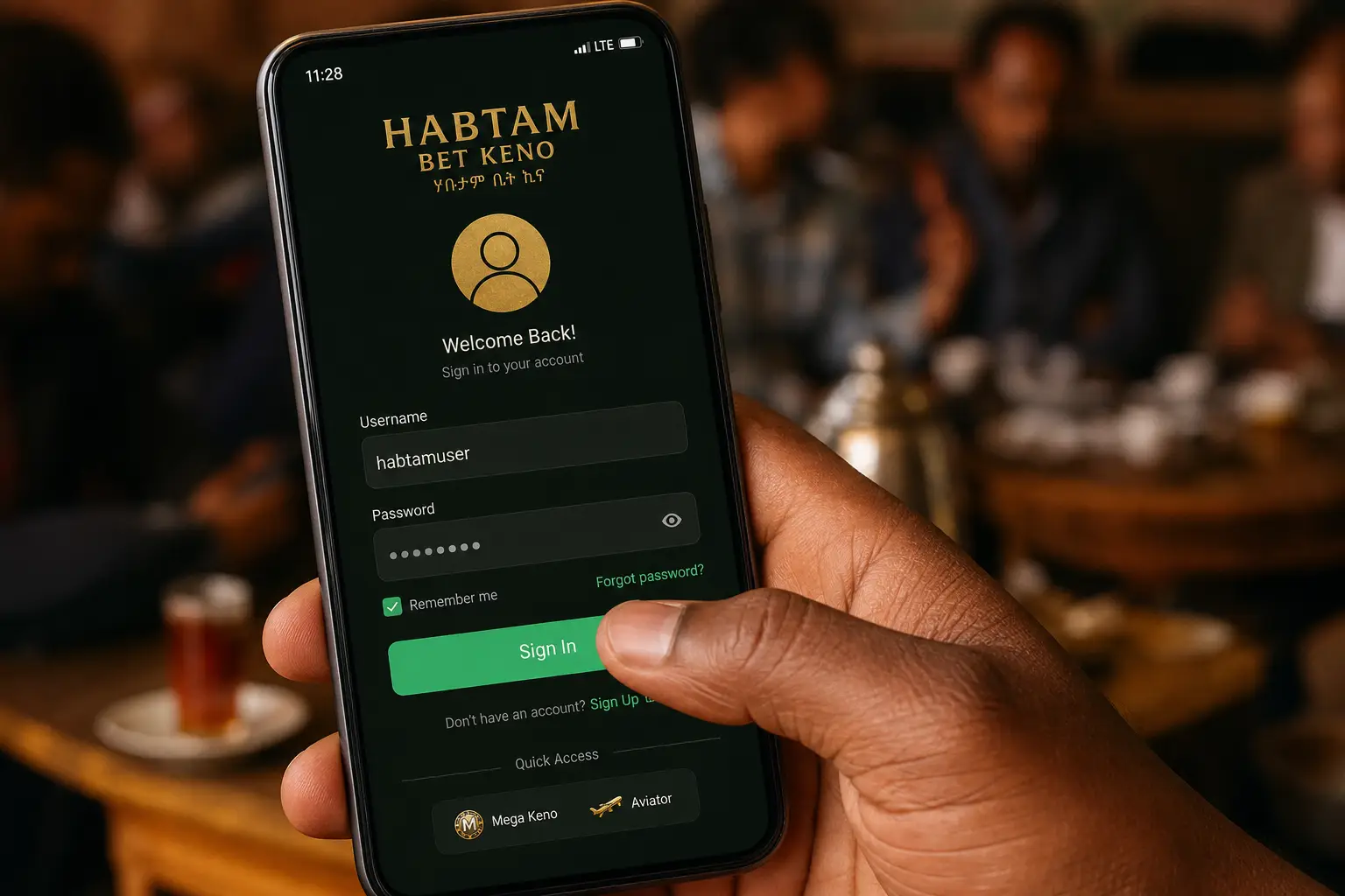 Habtam Bet Keno Login and Account Access