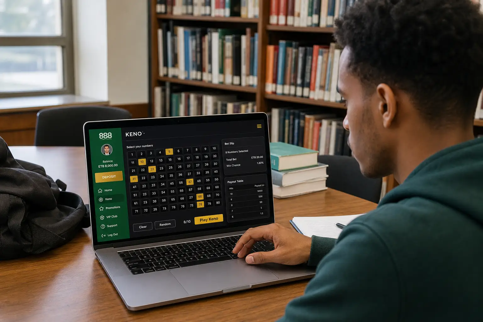 How Keno Betting Works Online