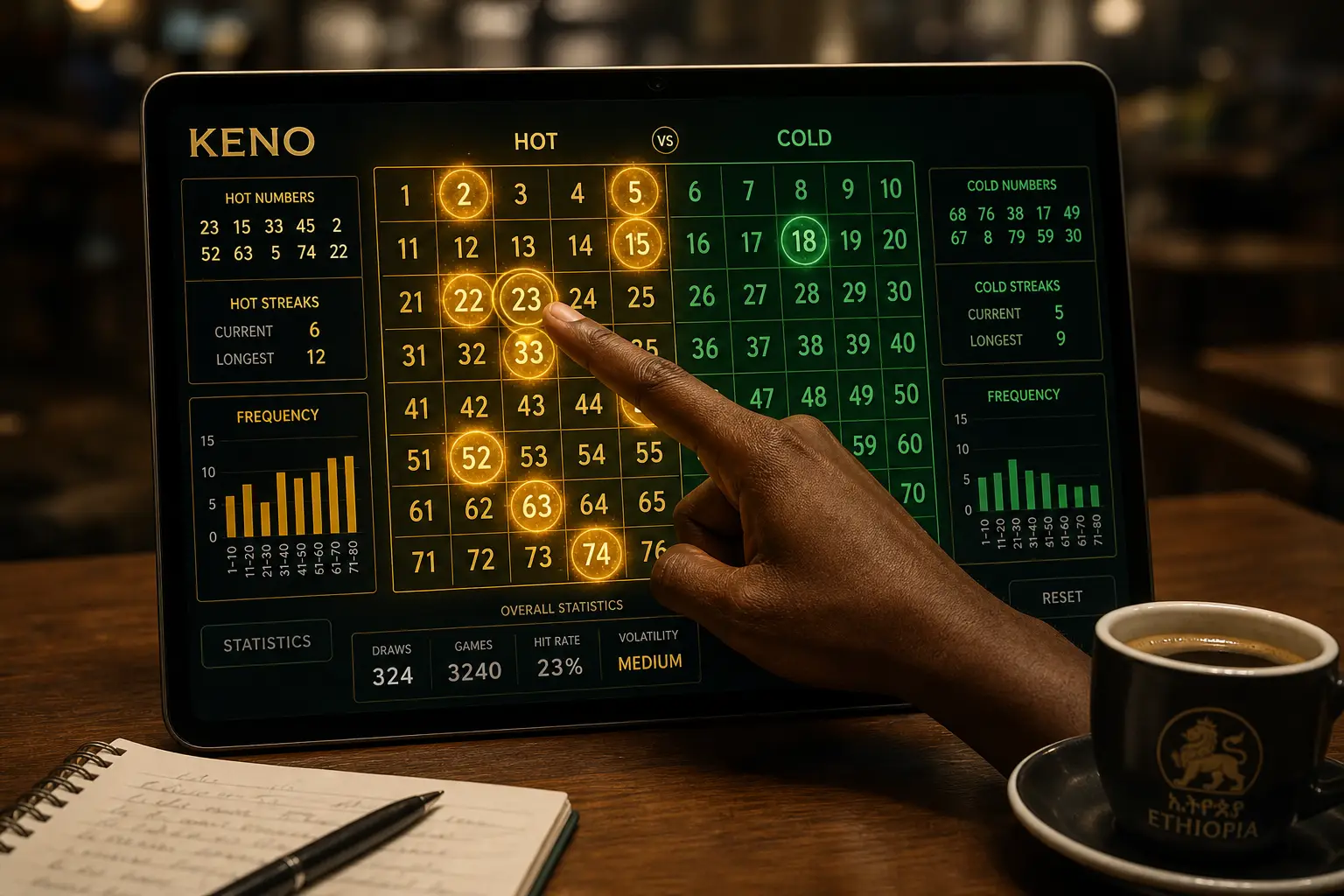 Hot Numbers vs Cold Numbers in Online Keno